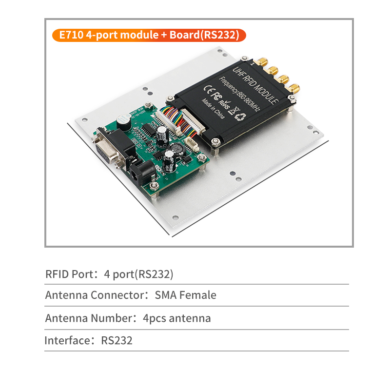 FM-E704 4-port RFID module RS232 Kit